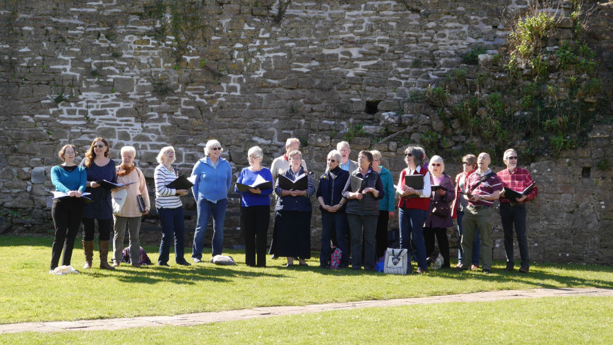 Singing in Caldicot Castle